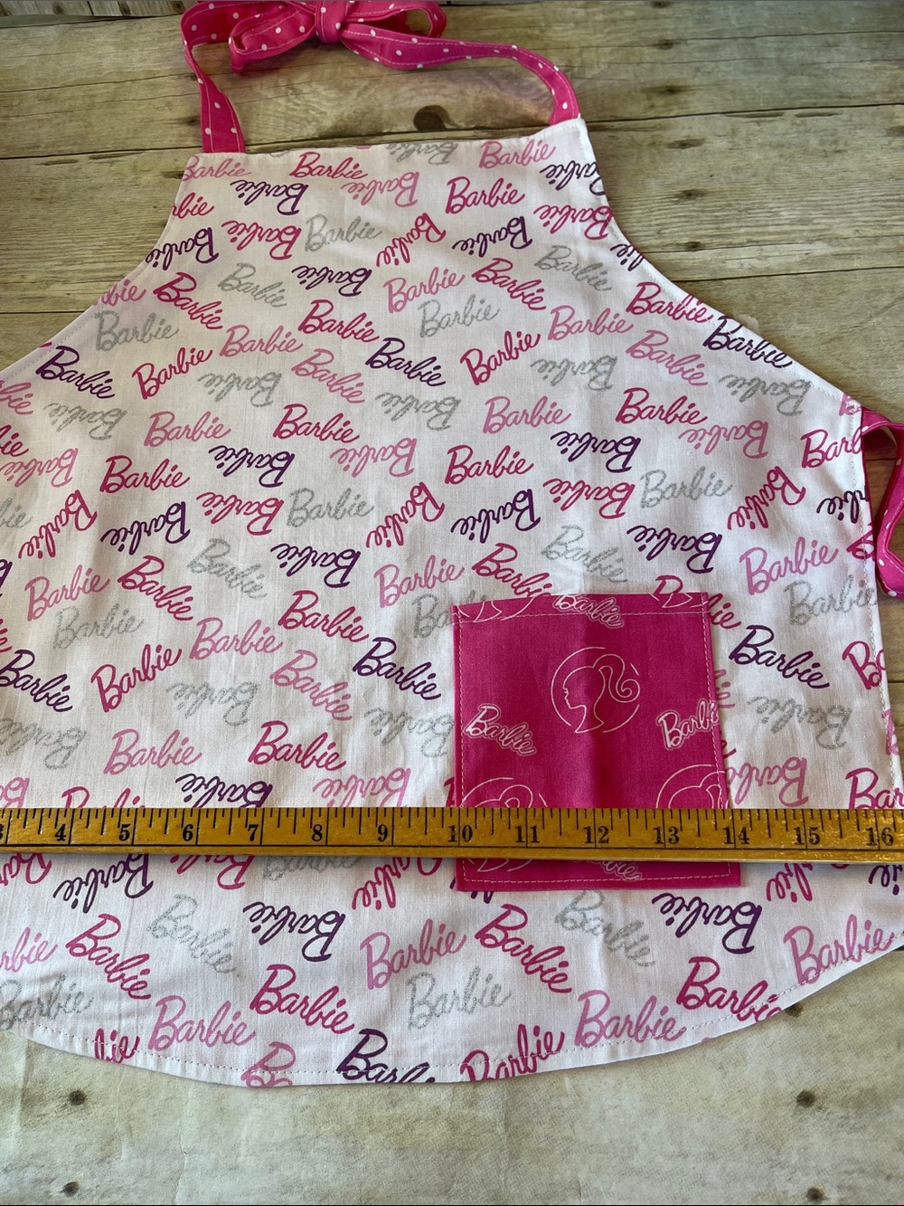 Kids Reversible Apron Cooking & Crafts Ages 3 - 7 Barbie - Picture 2 of 8